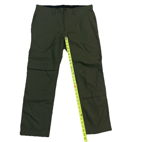 Prana Men's Green 38x30 Slim Fit Outdoor Trail Hiking Pants - Picture 3 of 9